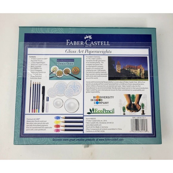 Faber Castell Art Fabercastell Glass Art Paperweights Kit Creative